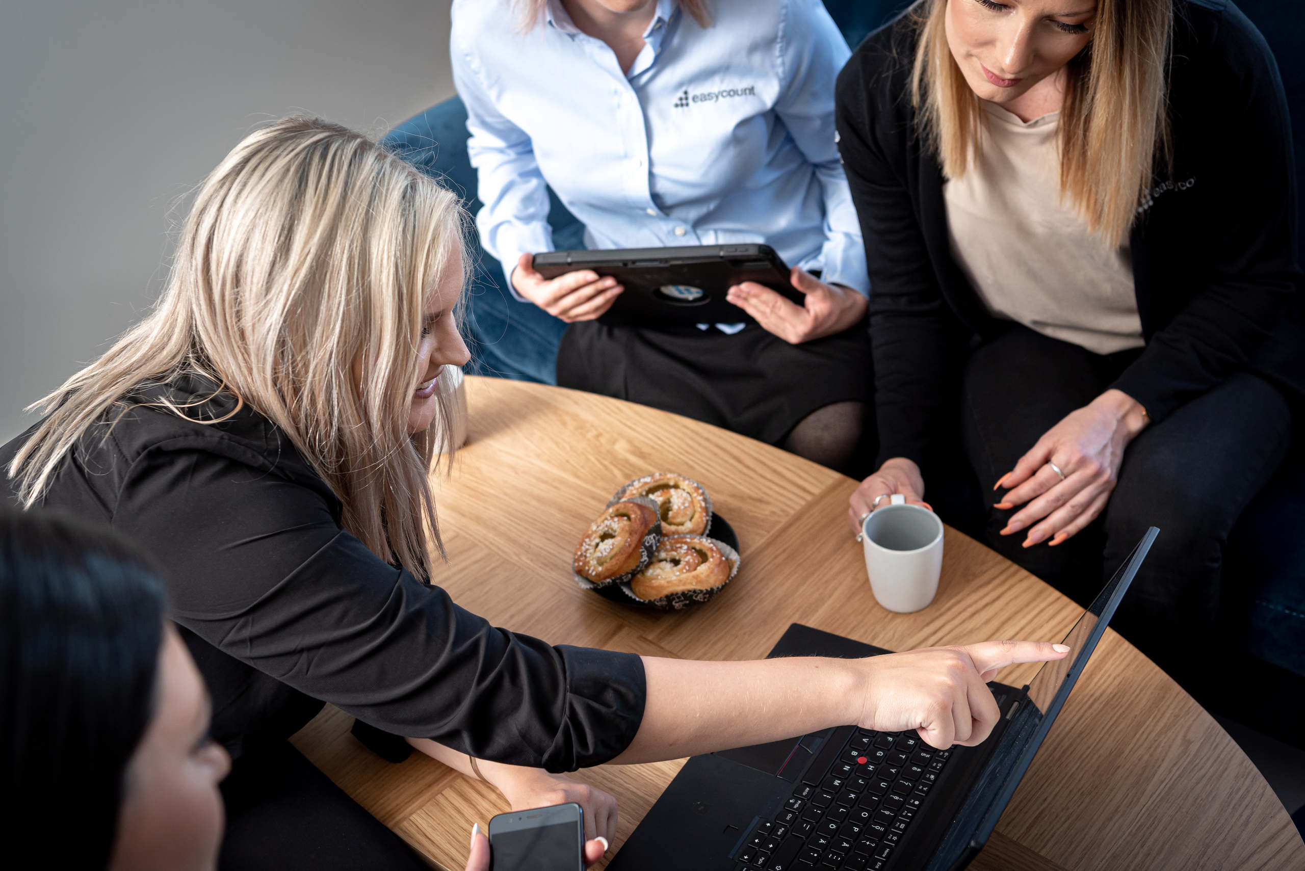 Easycounts medarbetare i arbete